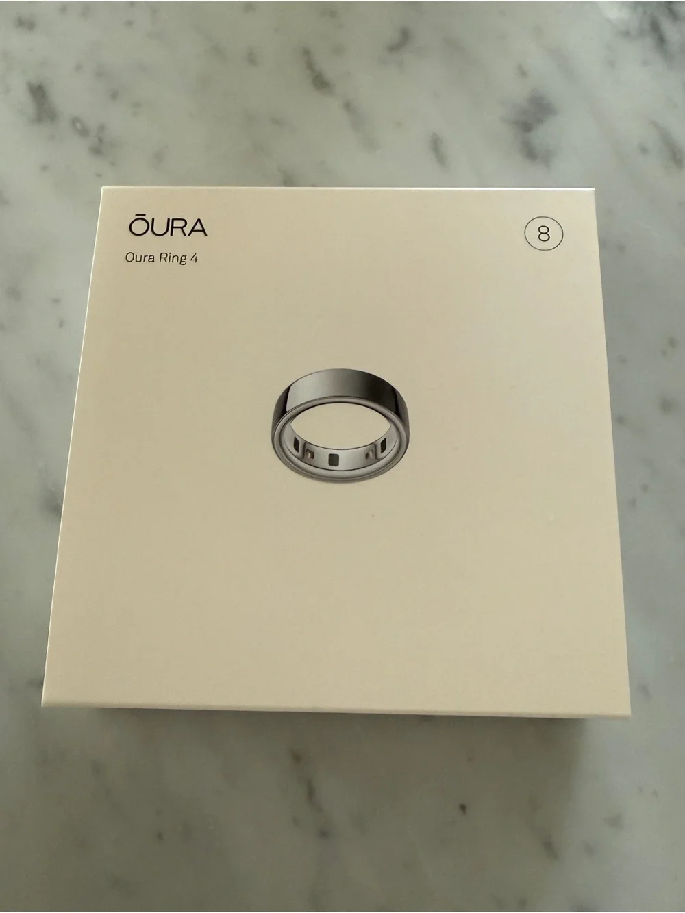 Oura Ring 4 - Silver - Size 8 Brand New in Box!